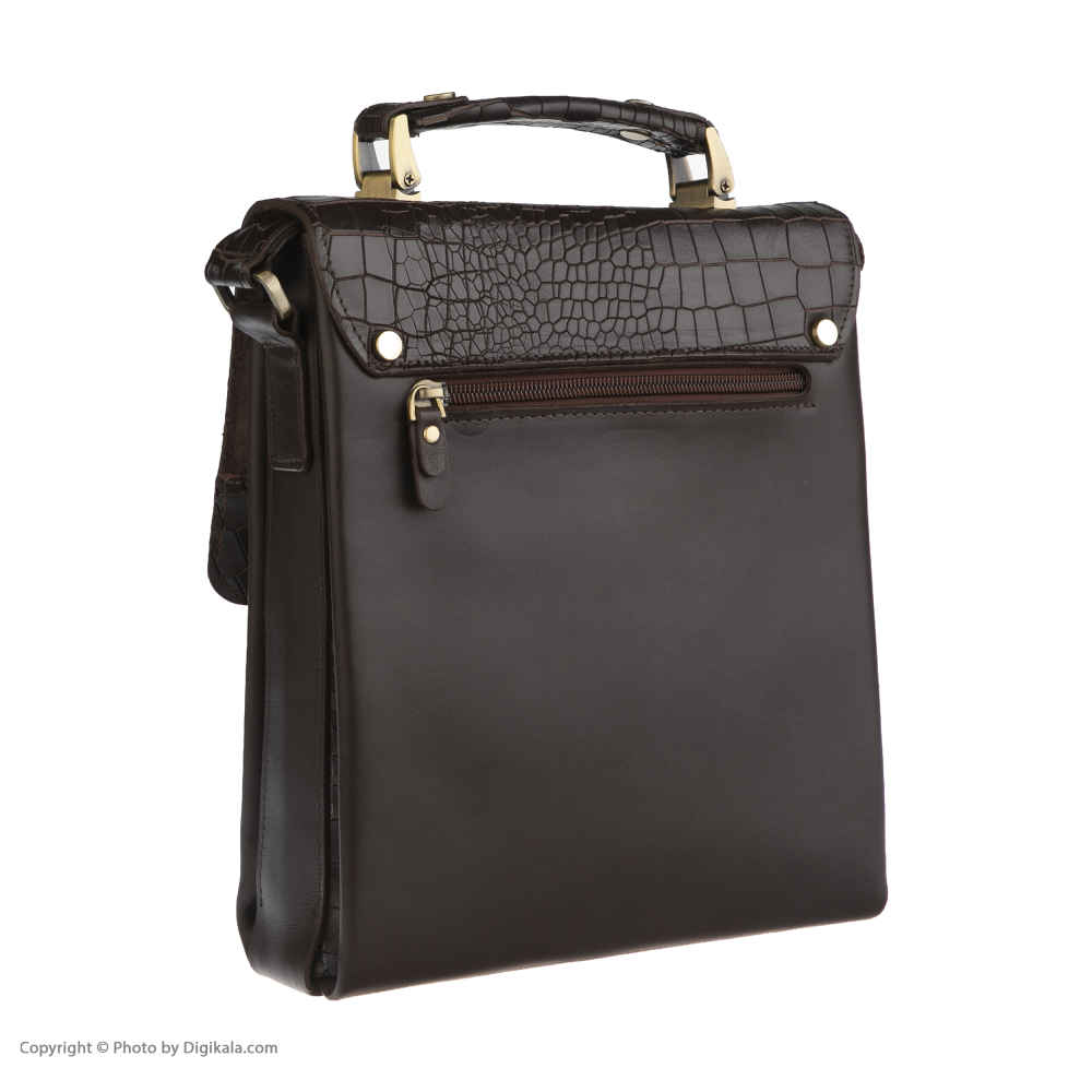 Luxuriöse Leder-Messenger-Schultertasche – Handgefertigtes Modell Croco