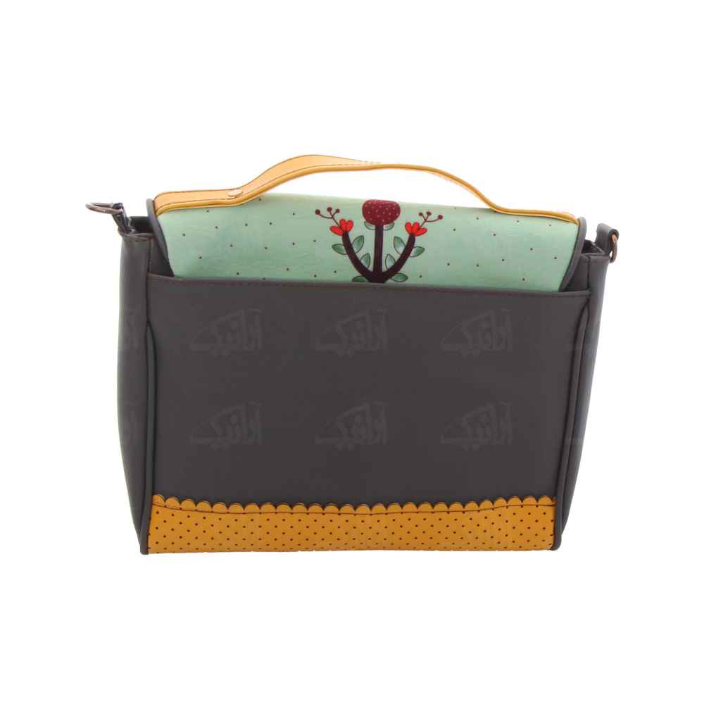 Persische Leder-Umhängetasche – Laleh, elegante Handarbeit