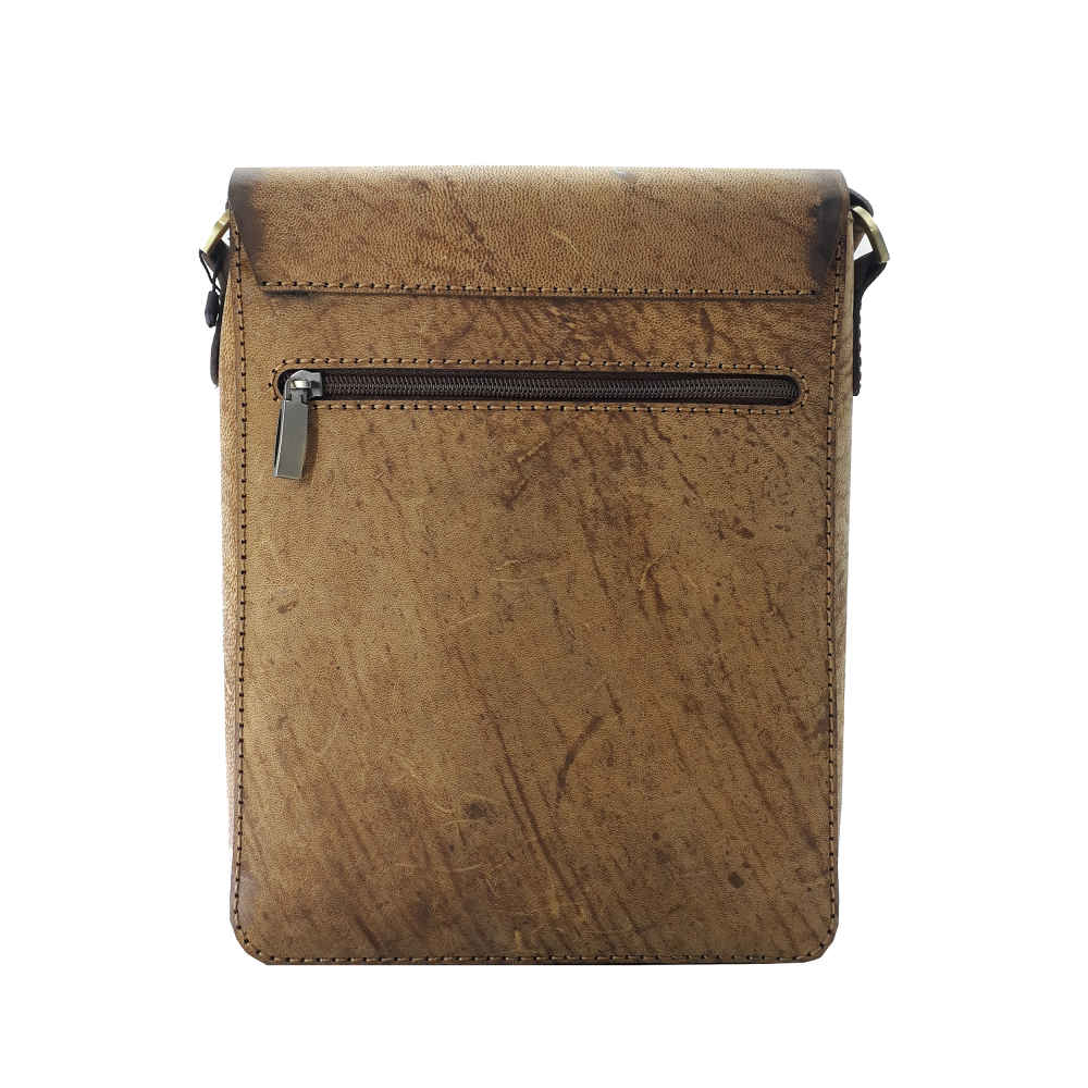 Hochwertige handgefertigte Leder-Umhängetasche – Persische Gedicht-Gestaltung