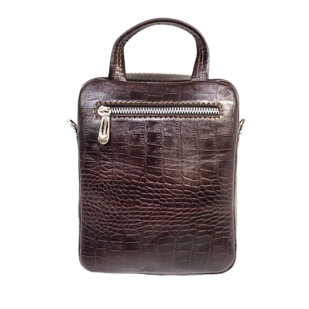 Luxuriöse Leder-Messenger-Schultertasche – Handgefertigtes Modell Raya