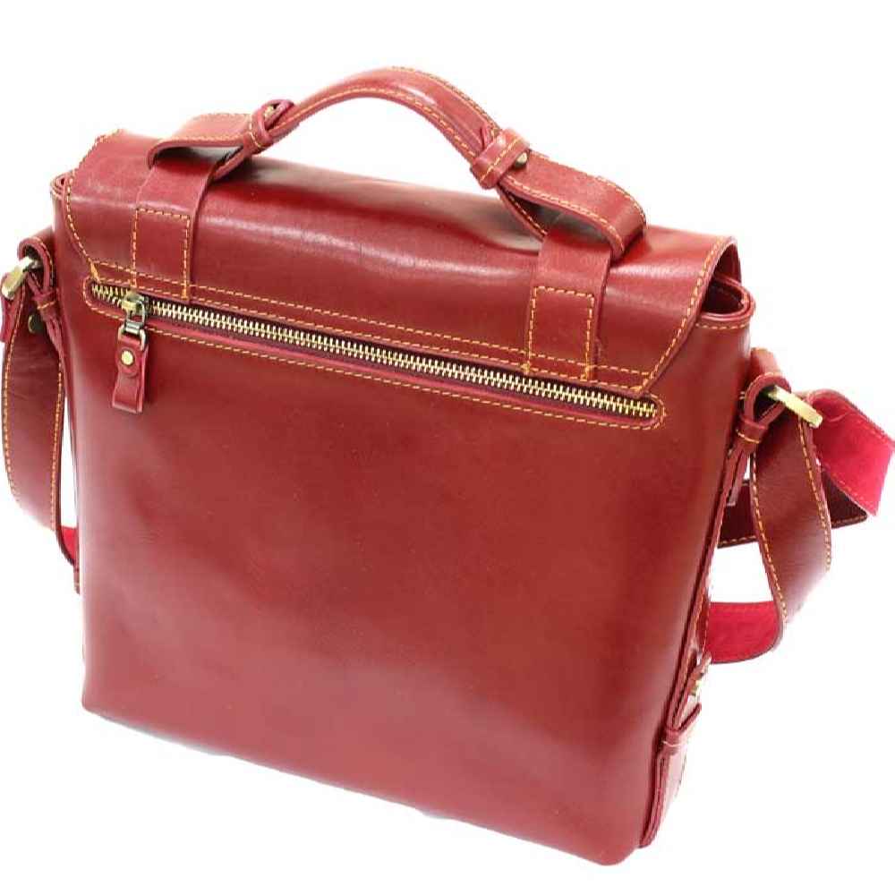 Luxuriöse Leder-Messenger-Schultertasche – Handgefertigtes Modell Rozhe