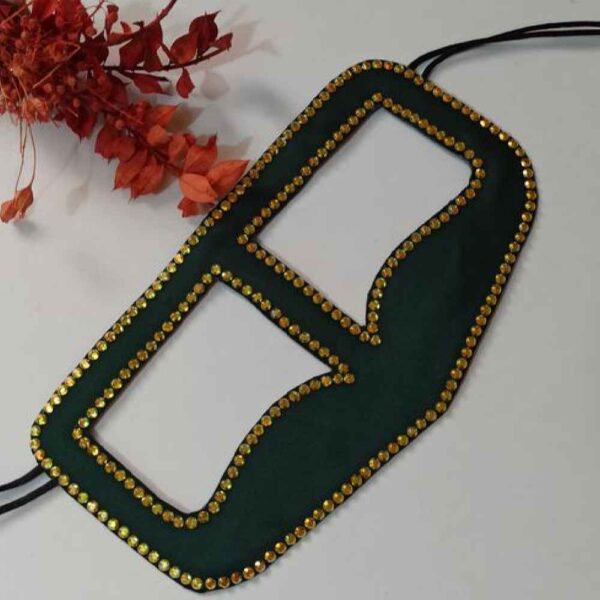 Handgefertigte Strass-Omani Burka - Golf-Burqa Negin Modell