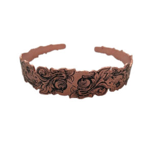 Künstlerisches Kupferarmband – Floral Affirmation Stil