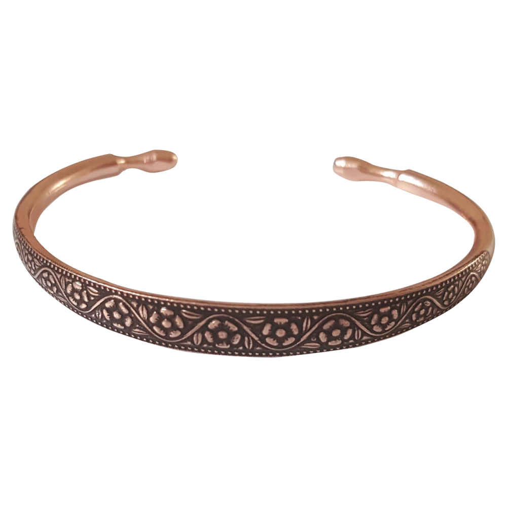 Persisches Kupferarmband – Floral