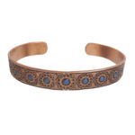 Persisches Kupferarmband – Lotusblume