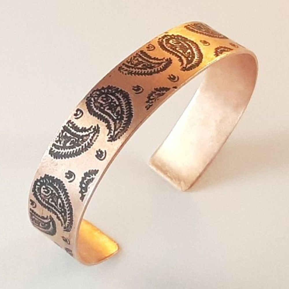 Persisches Kupferarmband Affirmation – Termeh