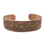 Persisches Kupferarmband Affirmation – Lotus