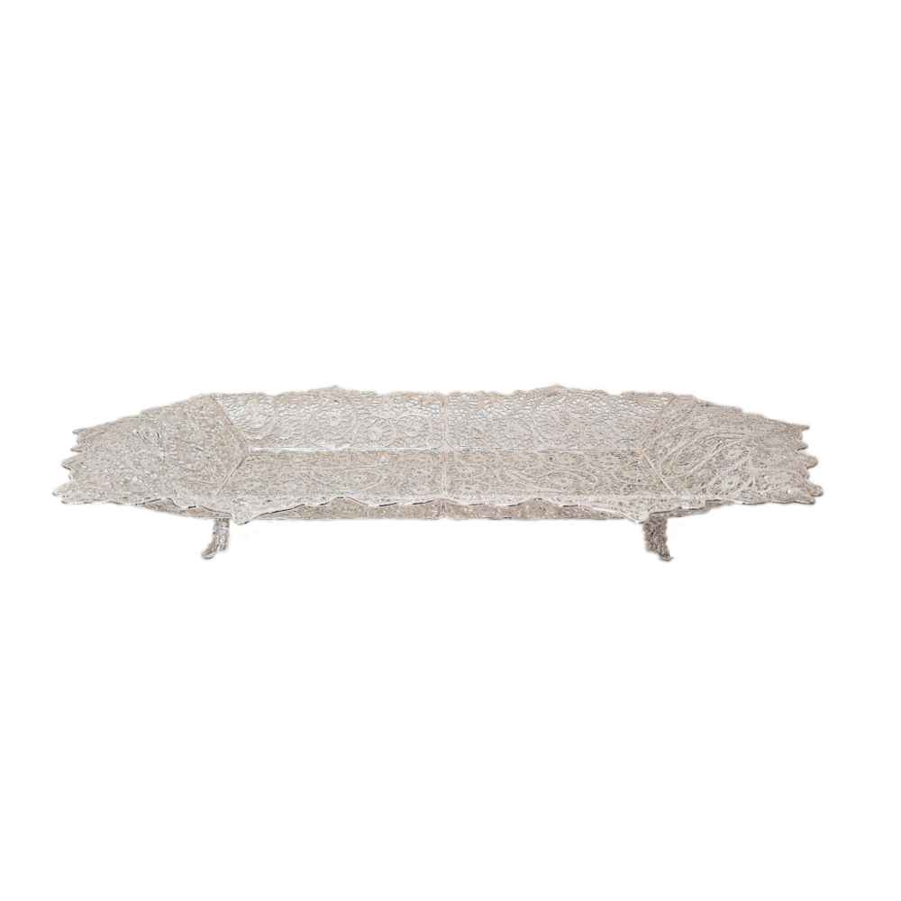 Persische Filigrane Silberne Servierplatte – Modell Tiam