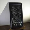 Gerahmte persische gravierte Metallkunst - Madar