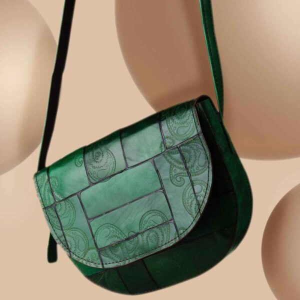 Luxuriöse handgefertigte Leder-Umhängetasche – Kheshti Edition