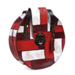 Luxuriöse handgefertigte Leder-Umhängetasche – Round Edition