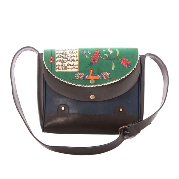 Handgefertigte Leder-Umhängetasche – Persischer Zolf