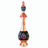 Dekorative Kupferflasche – Persische Minakari Emaille Paradies