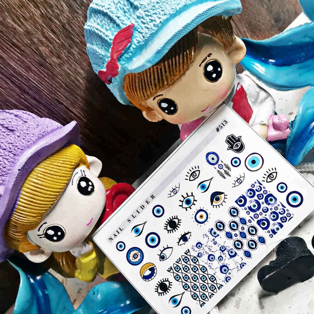 Böse-Augen-Nagelaufkleber – Cheshm Nazar II