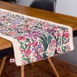 Persische Eleganz Pink Samt Tischläufer Sama