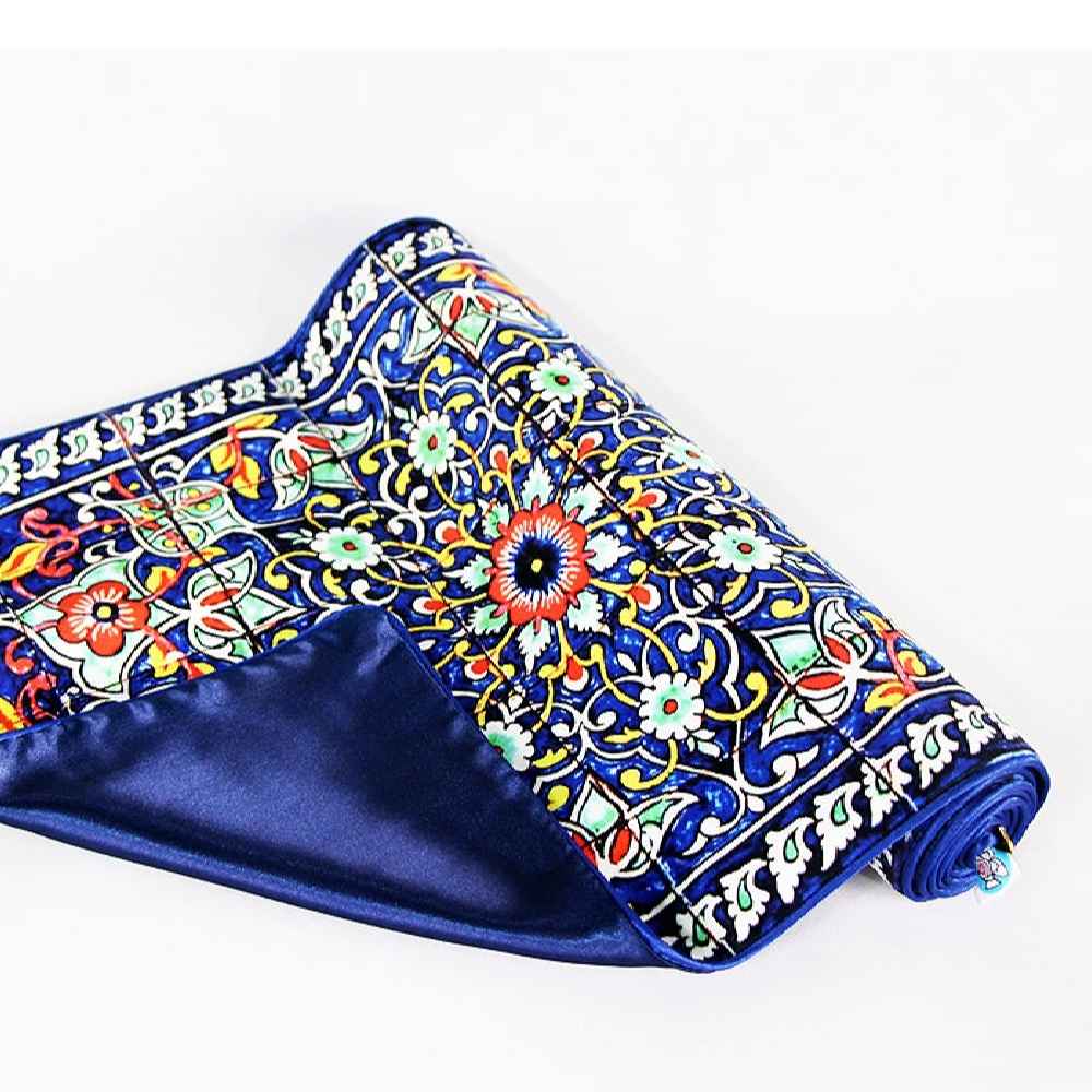 Persische Eleganz Blauer Samt Läufer Homa