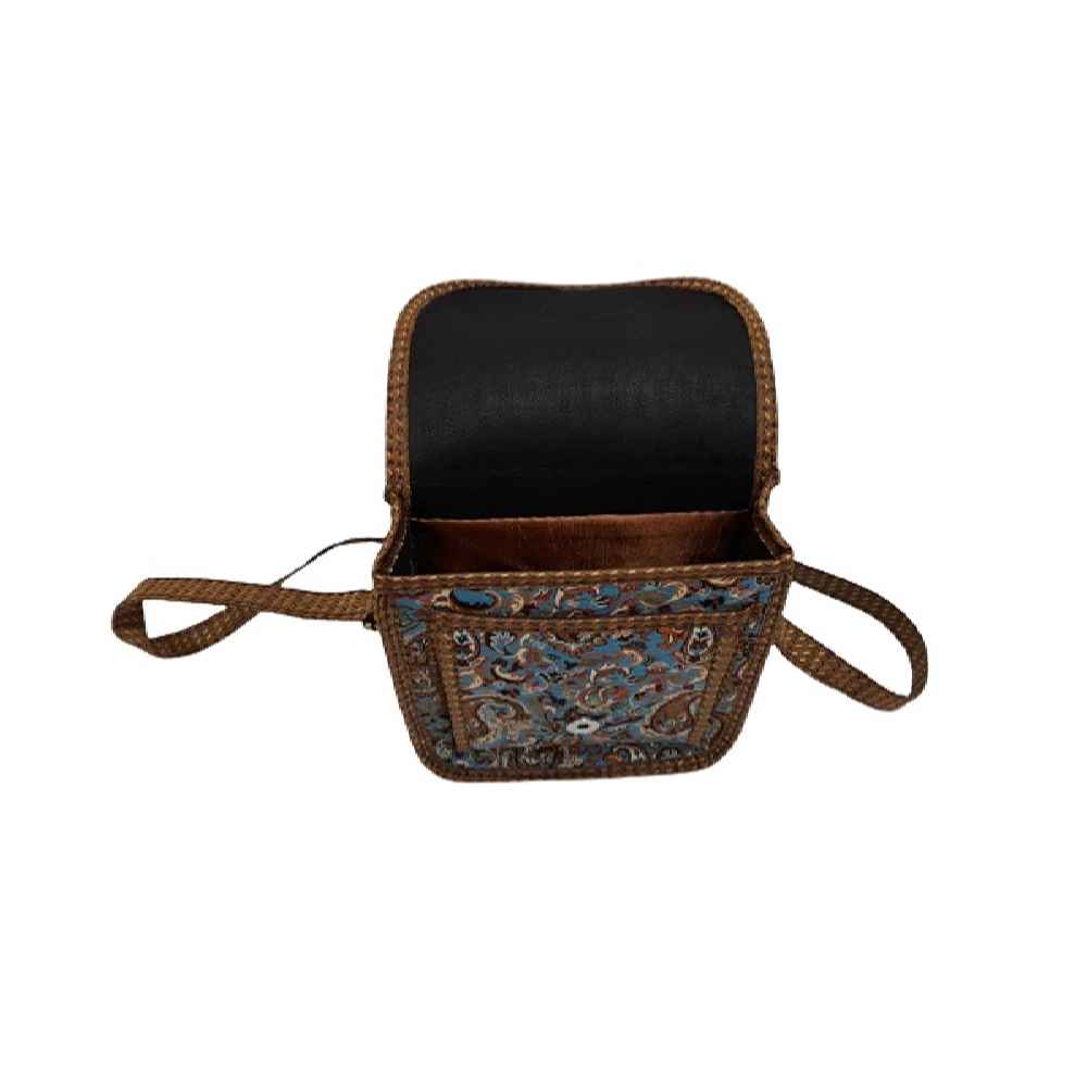 Boho-Termeh Crossbody Schultertasche mit persisch inspiriertem Muster – Aseman
