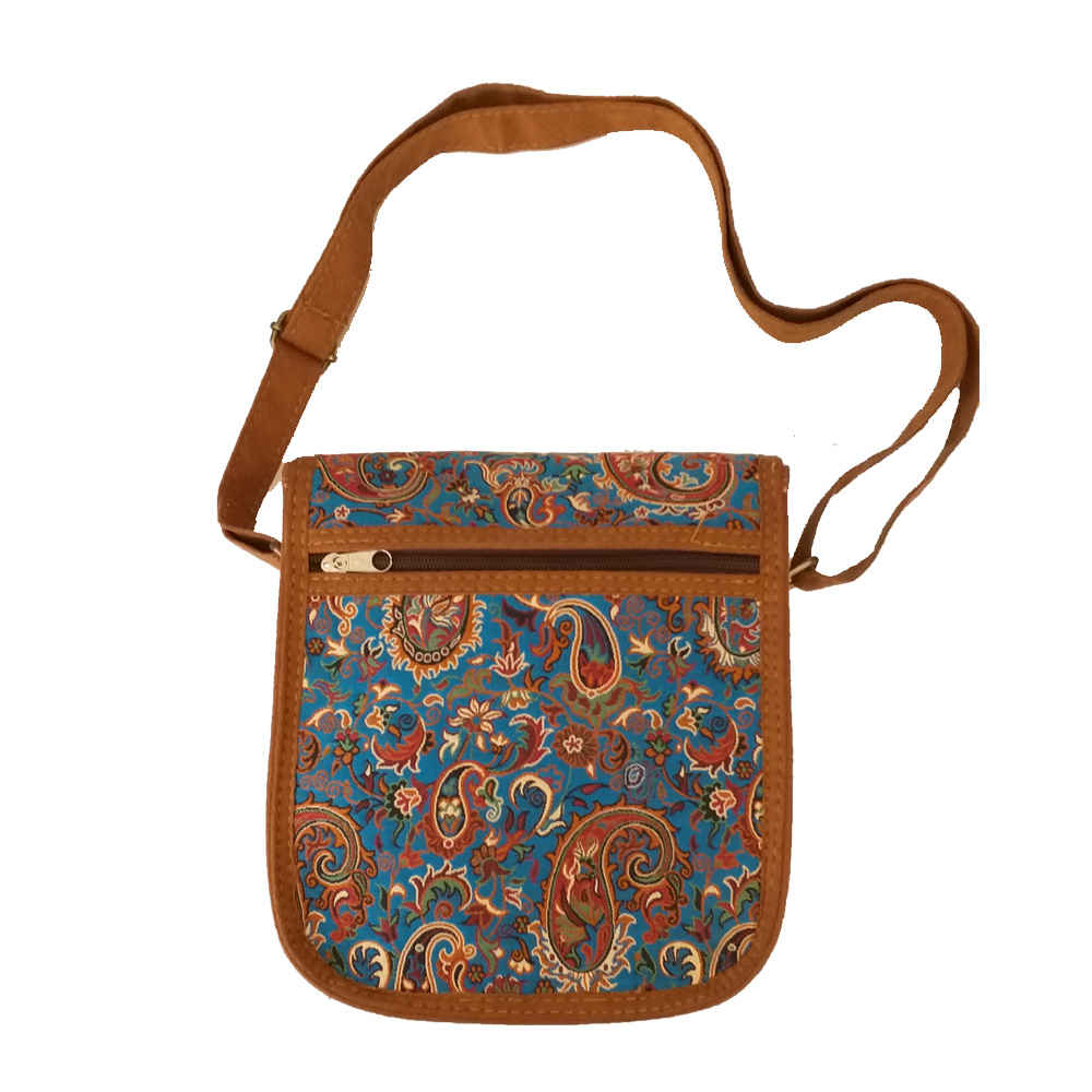 Termeh Crossbody Schultertasche mit boho-persischem Design – Taranom