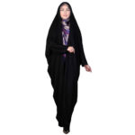 Islamischer arabischer schwarzer Chador Hijab mit Ärmeln für Frauen und Gebet – Janan