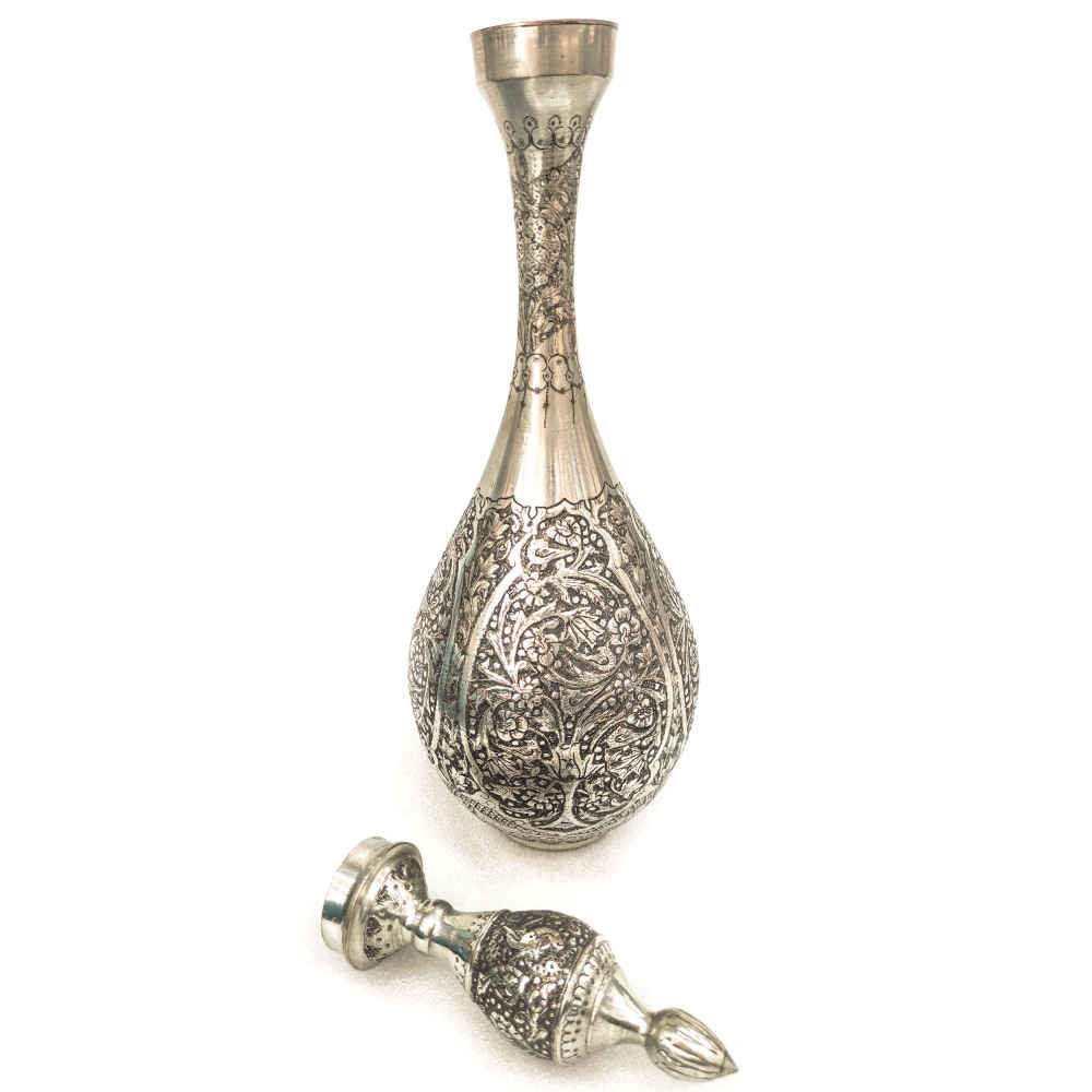 Dekorative Kupferflasche – Handgefertigt, persisch graviert Silvana (2x)