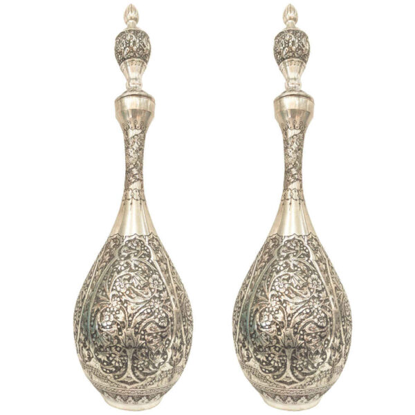 Dekorative Kupferflasche – Handgefertigt, persisch graviert Silvana (2x)