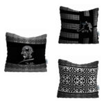 Persischer Samt Kissenbezug Set – Tafrih Design (Set von 3)