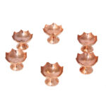 Set aus 6 Traditionell Geklopften Kupfer-Dinnerware Schüsseln – Azar