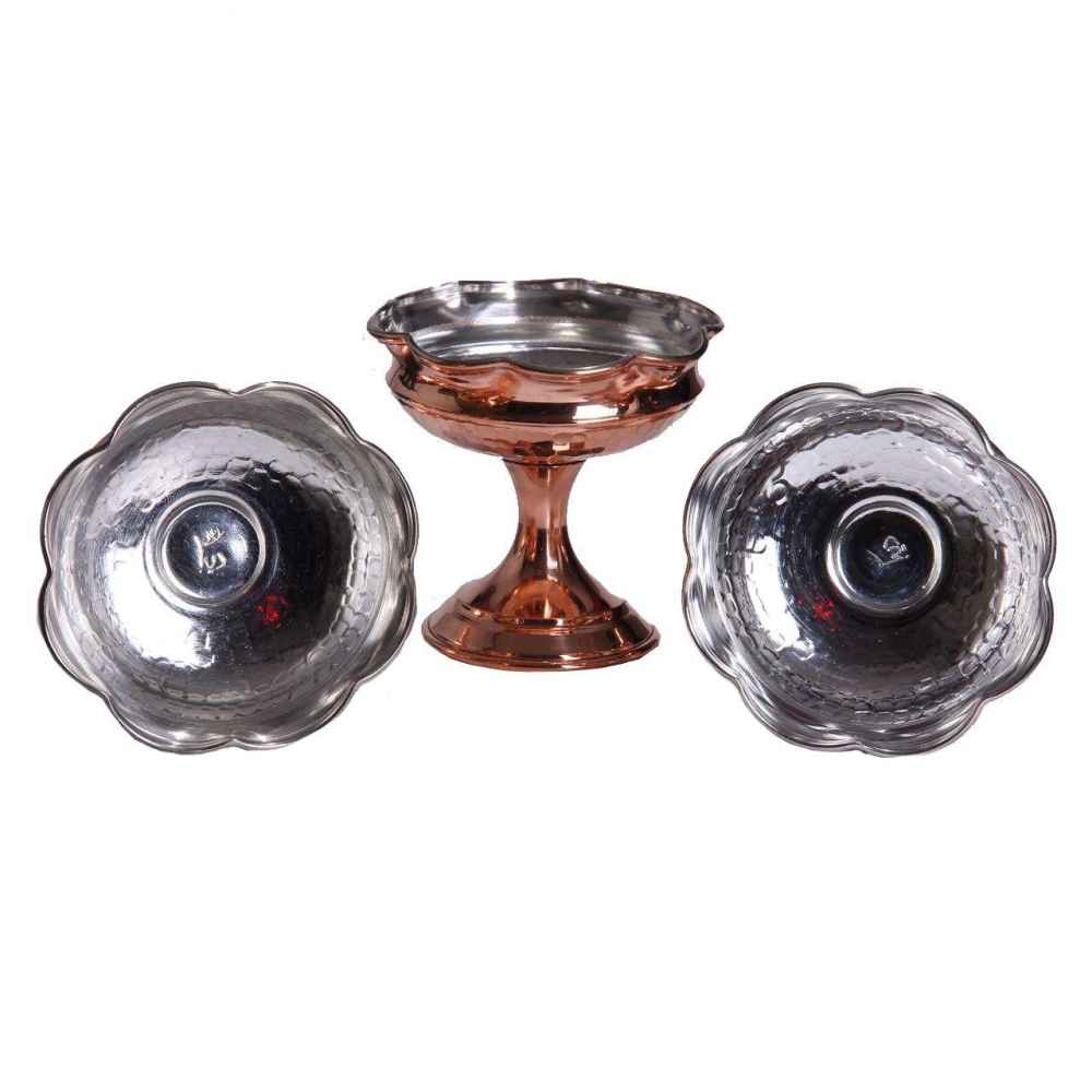 Set aus 6 Traditionell Geklopften Kupfer-Dinnerware Schüsseln – Hengameh