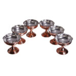 Set aus 6 Traditionell Geklopften Kupfer-Dinnerware Schüsseln – Hengameh