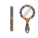 Metall-Nagelfeile und Spiegel-Set mit persisch inspiriertem Aram-Muster