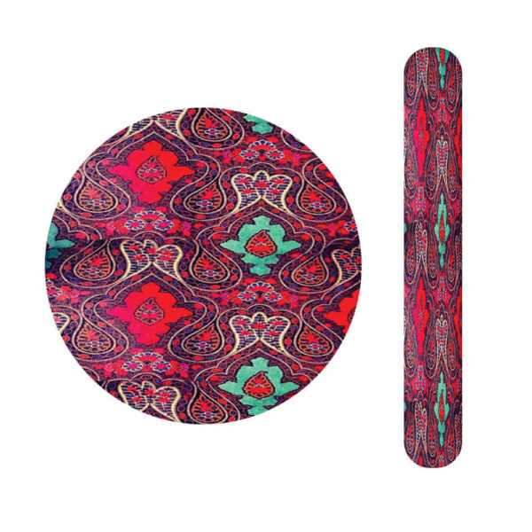 Metall-Nagelfeile und Spiegel-Set mit persisch inspiriertem Sorkhabi-Muster