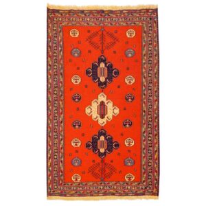 Persischer Woll Kelim Teppich handgewebt traditionell Qashqai Mohana