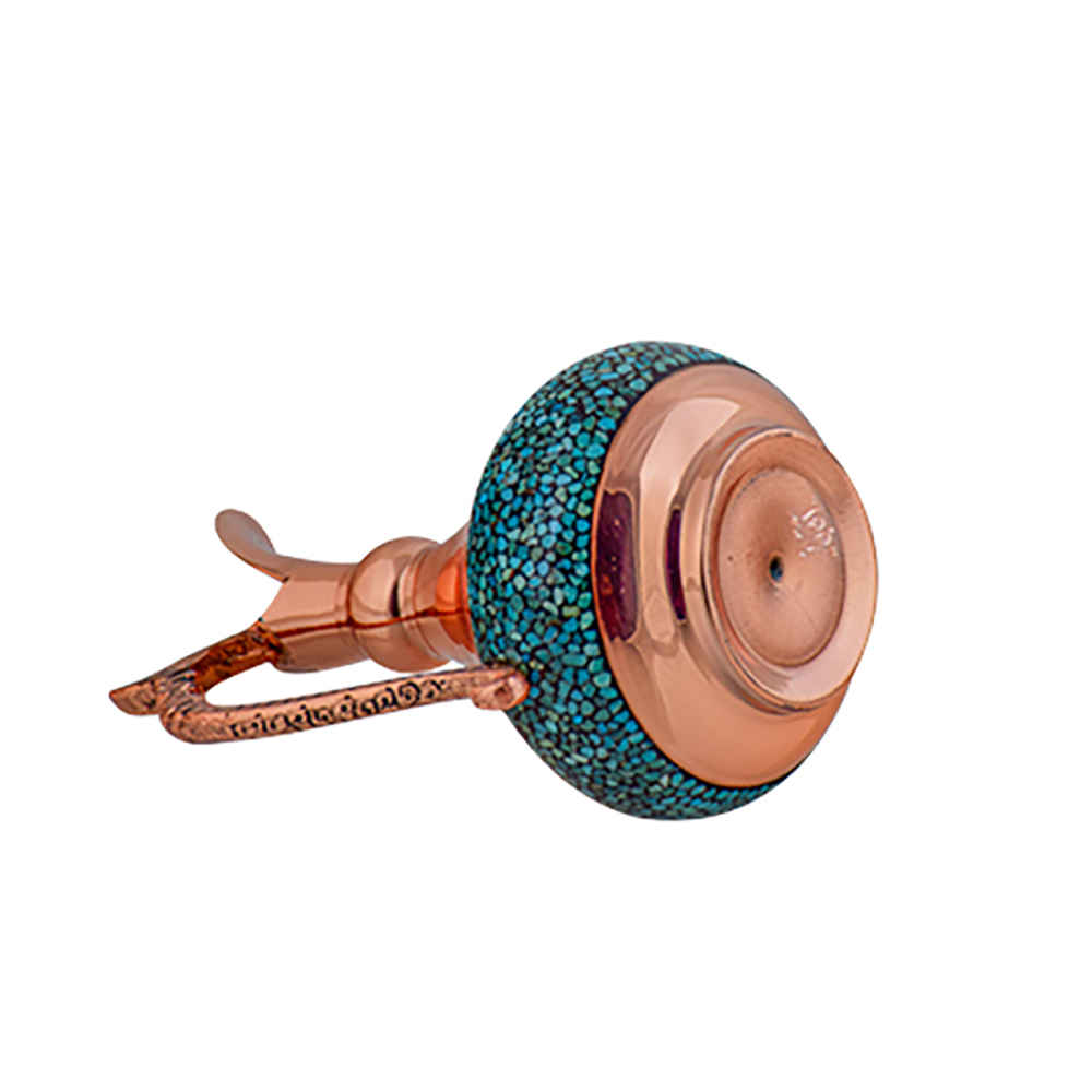 Dekorative Kupferkaraffe Persisch Handgefertigt mit Türkiseinlage Hasti
