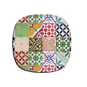Set aus Untersetzern mit persisch inspiriertem künstlerischen Design Bunte Fliesen