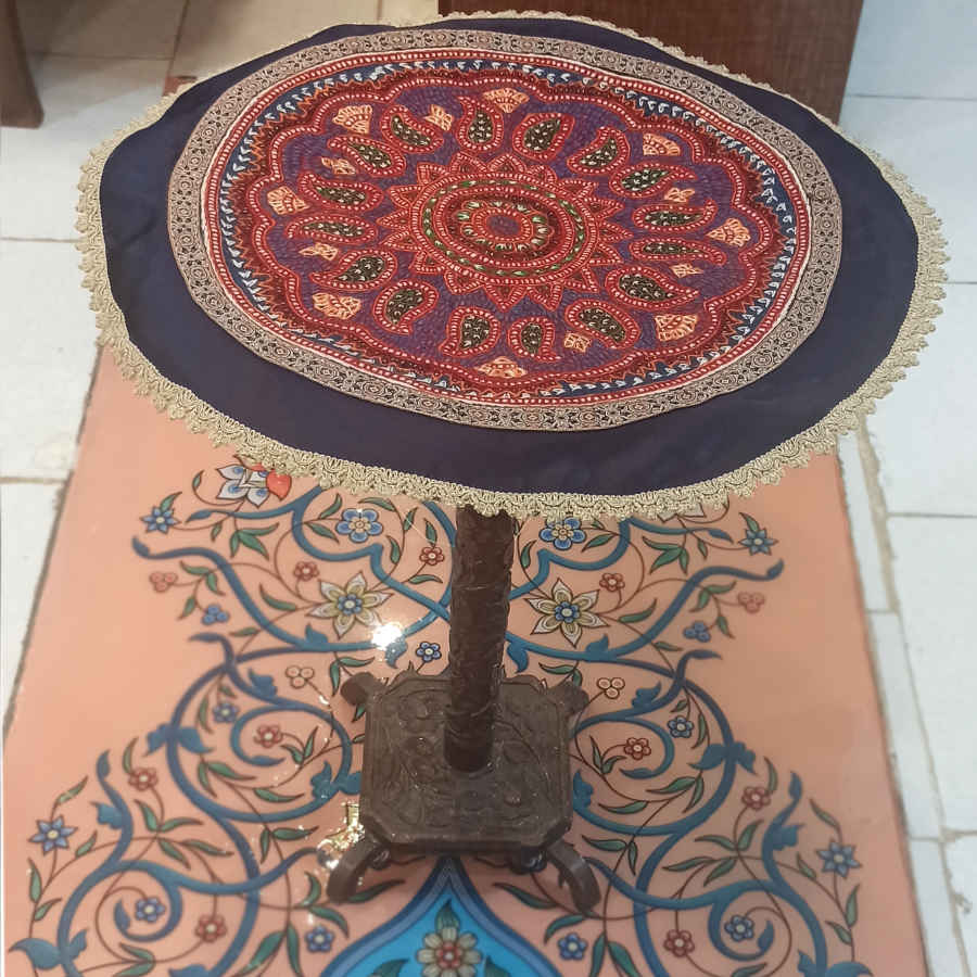 Pateh Traditionelle Kermans Erbe Handgefertigte Tischdecke Toranj