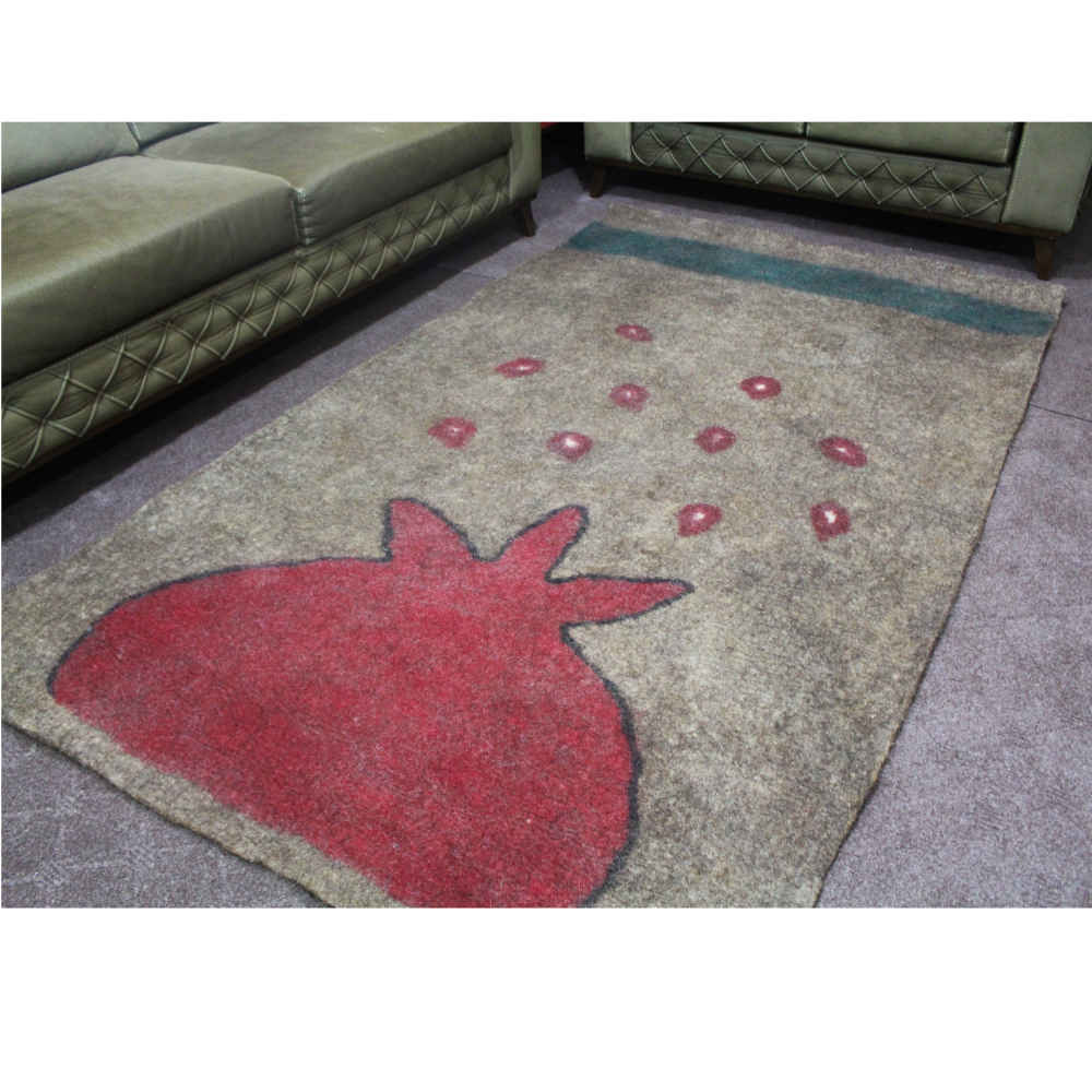 Persischer Wollfilzteppich 100% natürlich und handgefertigt Anar