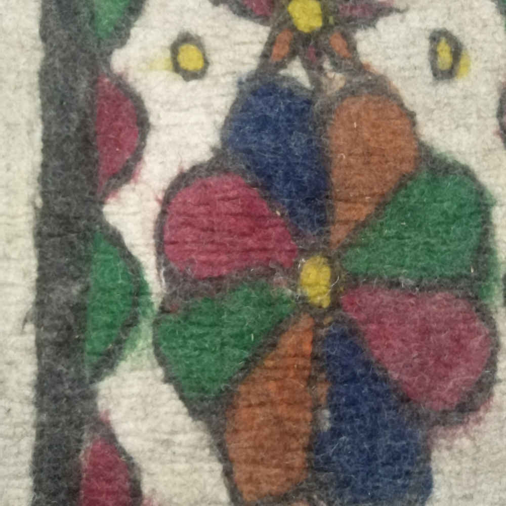 Persischer Wollfilzteppich 100% natürlich und handgefertigt Rokhsar