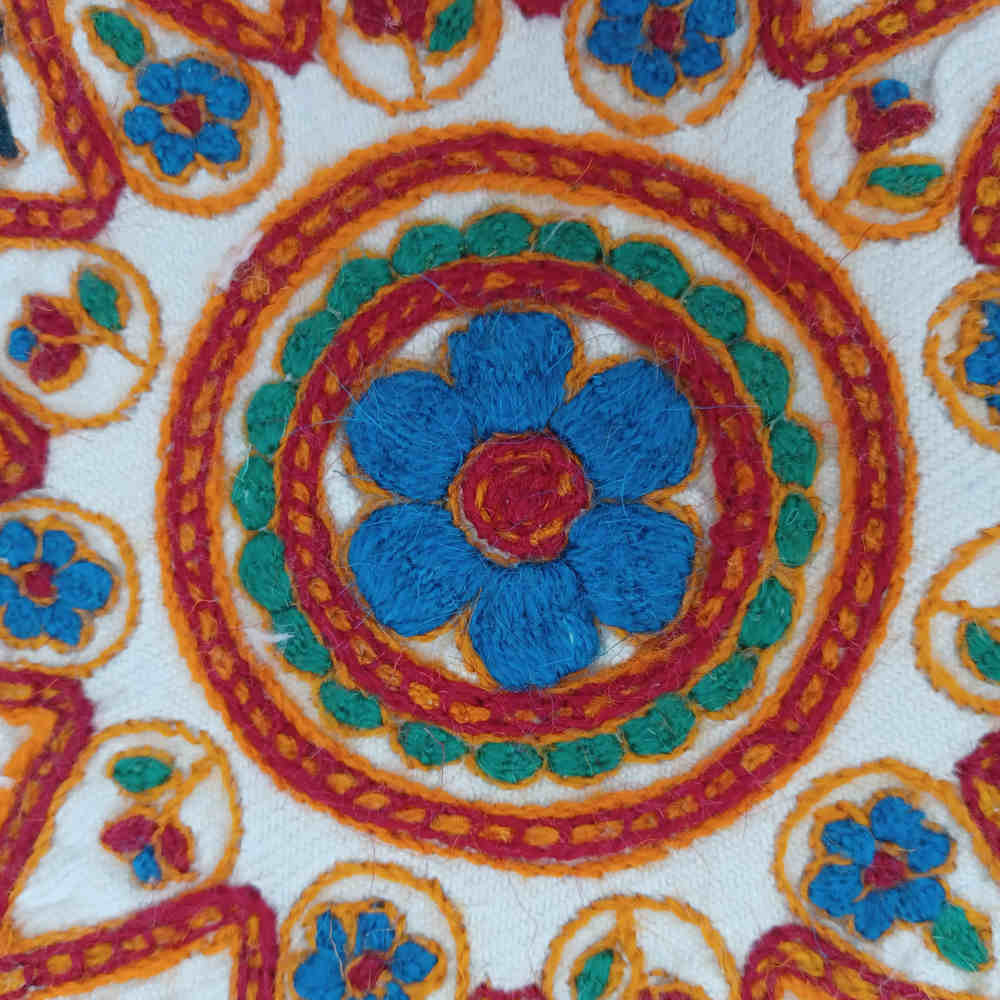 Handbestickte Runde Tischdecke Modell Alaleh