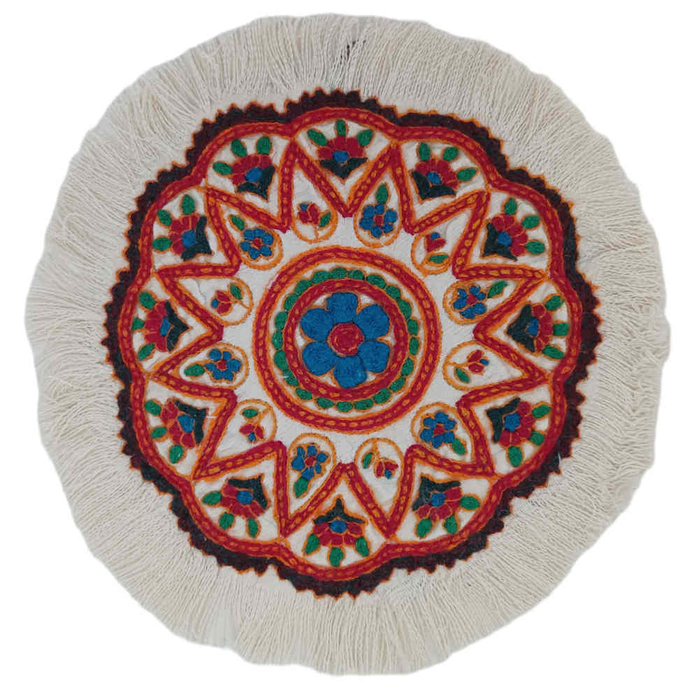 Handbestickte Runde Tischdecke Modell Alaleh