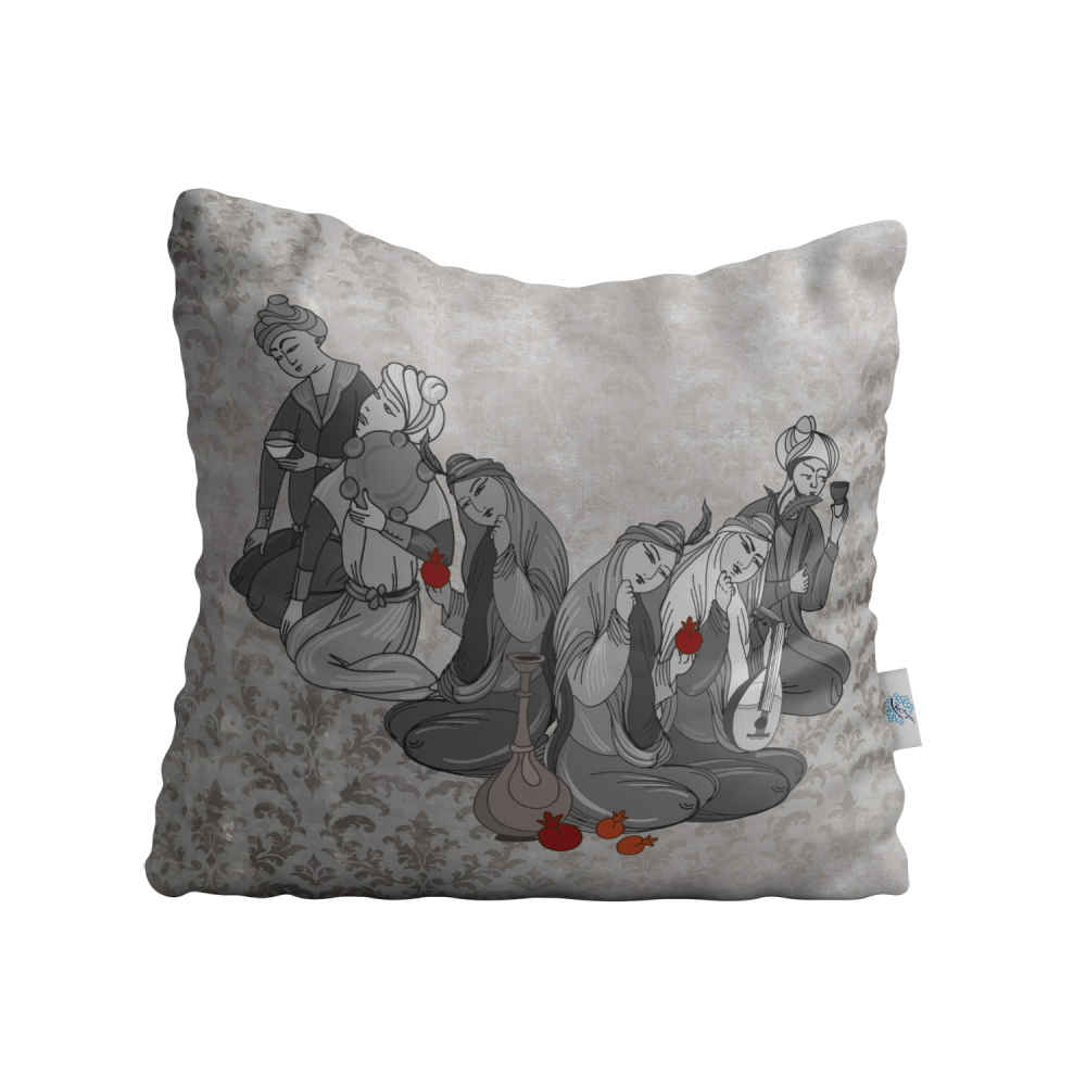 Persischer Samt Kissenbezug - Khatoon Design (Set von 2)