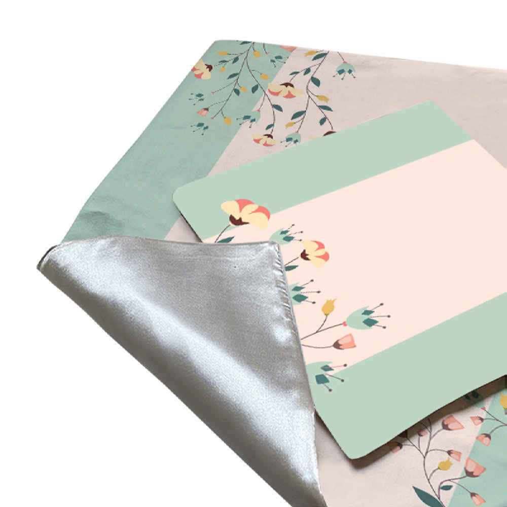 Islamische Gebetsmatte Samt-Sajadah Leichtgewicht mit rosa Eslimi-Design