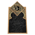 Islamische Gebetsmatte Samt-Sajadah Leichtgewicht mit Mihrab-Design
