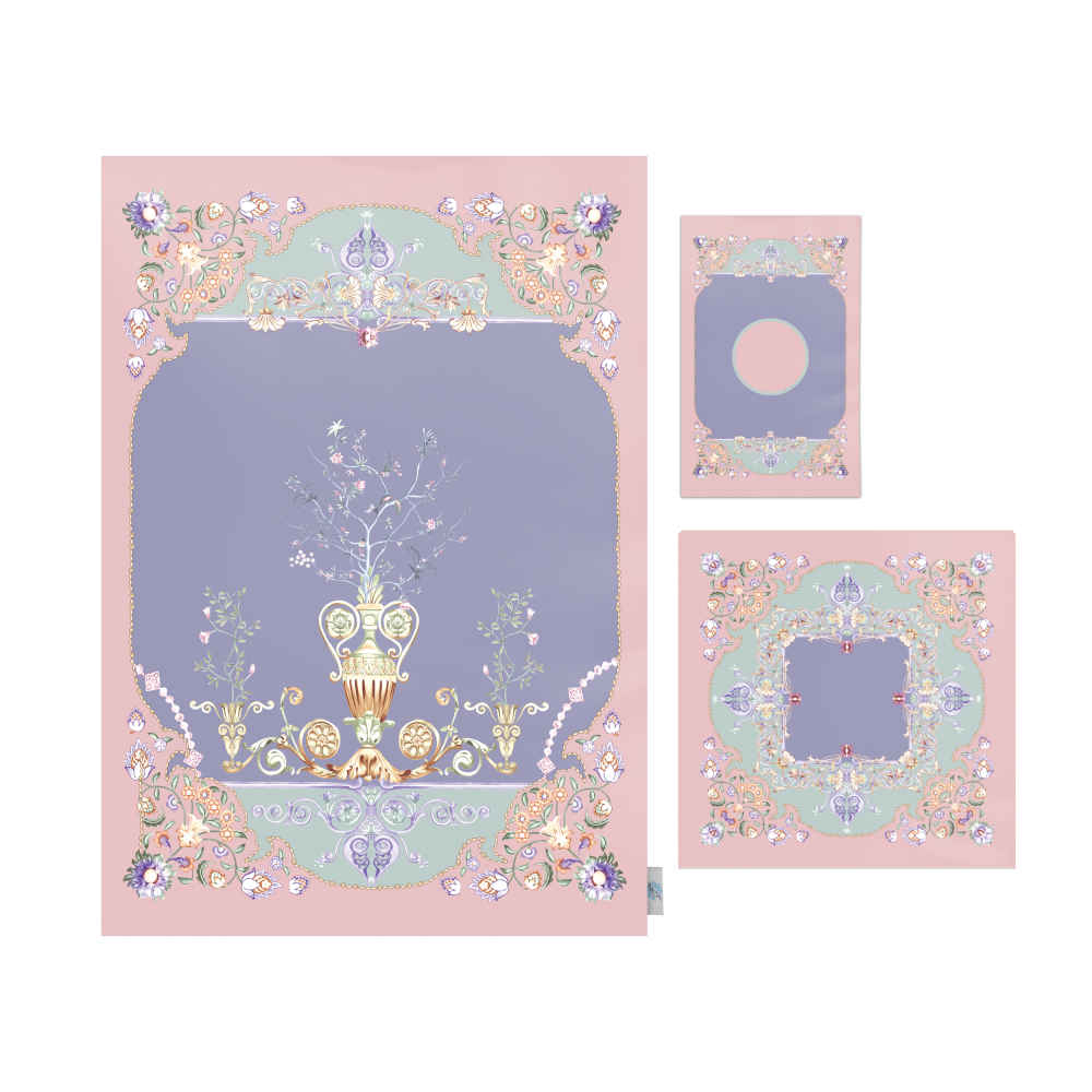 Islamische Gebetsmatte Samt-Sajadah Leichtgewicht mit Eslimi-Design