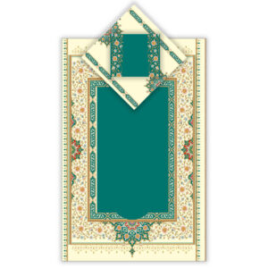 Islamische Gebetsmatte Samt-Sajadah Leichtgewicht mit Eslimi-Design