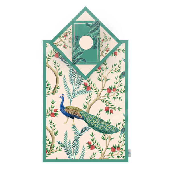 Islamische Gebetsmatte Samt-Sajadah Leichtgewicht mit Vogel- und Blumendesign