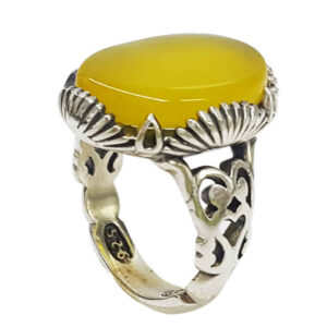 Persischer Agate Silberring für Männer Elegance Mahtab