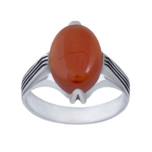Persischer Agate Silberring für Männer Elegance Sima