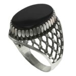 Persischer Agate Silberring für Männer Elegance Pedram