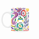Persische Keramik-Kaffeetasse mit Sternzeichen-Motiv Aban