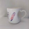 Persische Keramik Kaffeetasse mit herzförmigem Griff
